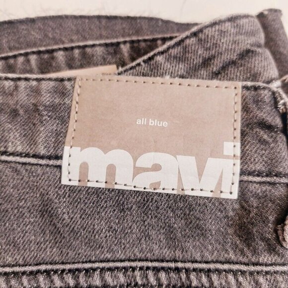 Mavi BARCELONA High Rise Wide Leg Denim Jeans Womens 27 X 32 Pants Black Sample - Picture 6 of 10